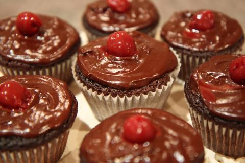 Nigella's Chocolate Cherry Cupcakes